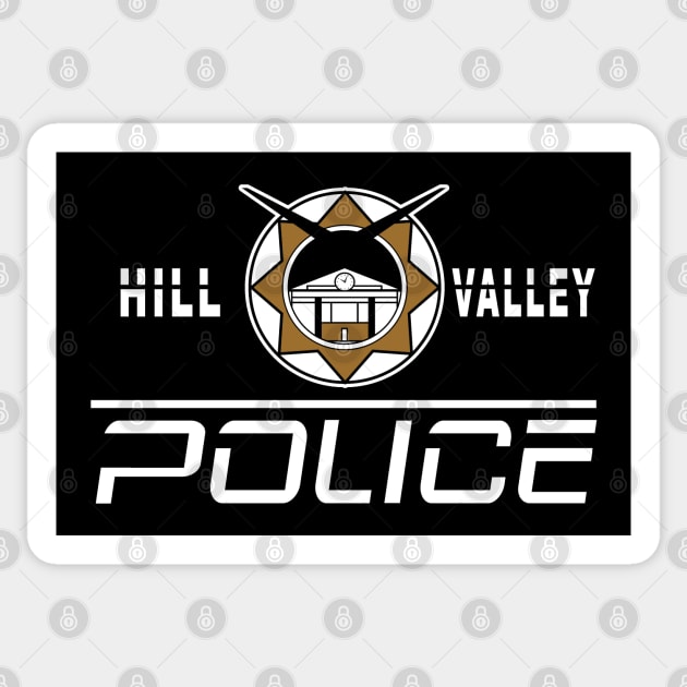 Hill Valley Police Sticker by Illustratorator